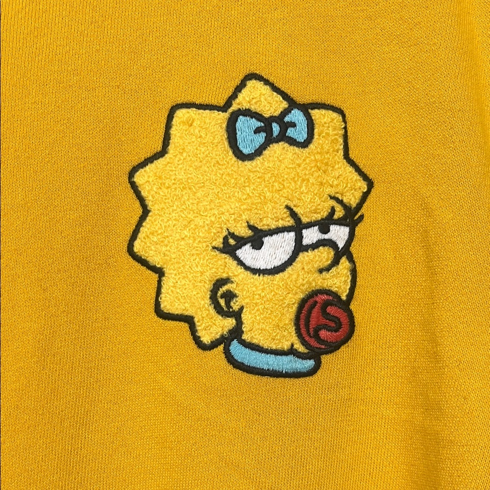 Old Navy The Simpson’s Boys Size XXL (18) Mustard Hoodie - Picture 3 of 6